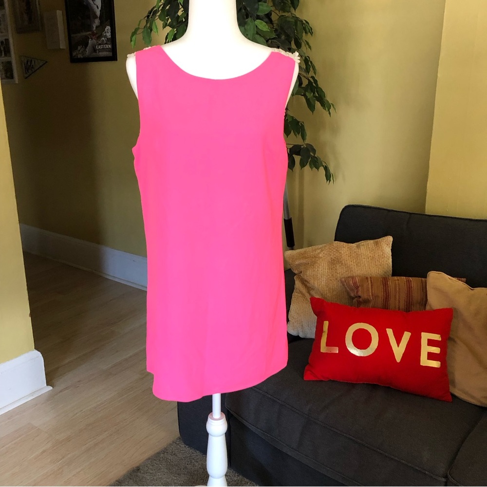 Tobi Hot Pink Backless Mini Dress